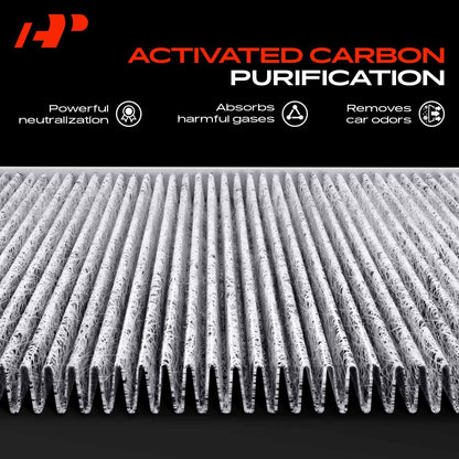 A-Premium Cabin Air Filte with Activated Carbon - Compatible with Audi & Volkswagen Models - A3, A3 Quattro, Q3, S3, TT Quattro, Jetta, Golf, Tiguan, Atlas, GTI