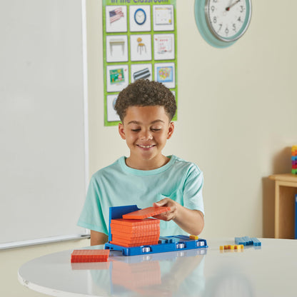 hand2mind Place Value Frame with Base Ten Blocks