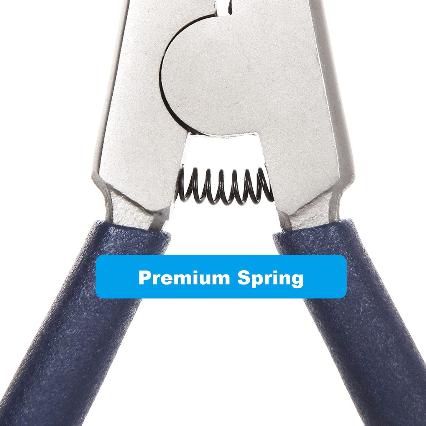 4 Pack 7 inch Snap Ring Pliers Set Heavy Duty Internal/External Circlip Pliers Kit with Straight Bent Jaw Precision Spring Loaded Pliers for Ring Remover Retaining