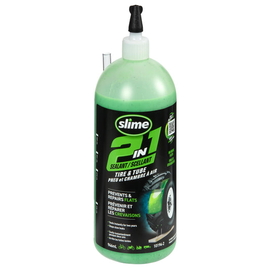 Slime 2-in-1 Tire & Tube Sealant, 946mL