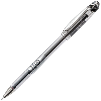 Pentel Arts Slicci Liquid Gel Rollerball Pens, Art, Sketching, Journaling, 0.25mm Extra Fine Point, Black Ink, BG202A, Box of 12