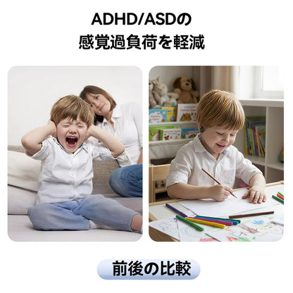 Noise Reduction Earplugs Silicone Earplugs with Case and Lanyard, 45dB Reduction, Portable, Protect Hearing from Noises, Improve Sleep Quality, Effective Solution to Sensory Overload among People with ADHD and ASD (Black)