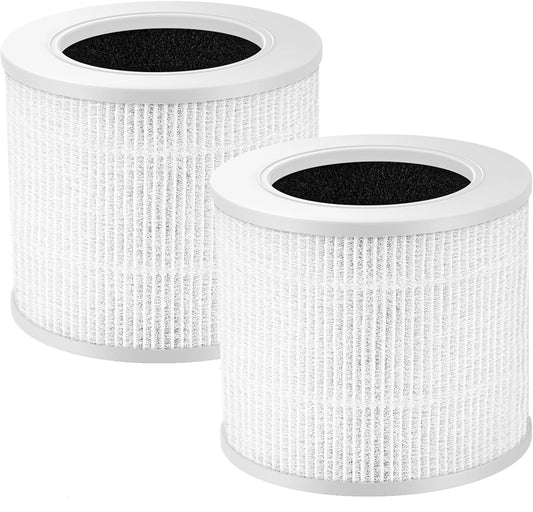 Fealixgener Core Mini Replacement Filter for LEVOIT Core Mini Air Purifiers,3-in-1 H13 HEPA High-Efficiency Activated Carbon for Removal of Smoke, Odor, Allergens, Pollen, 2 Pack