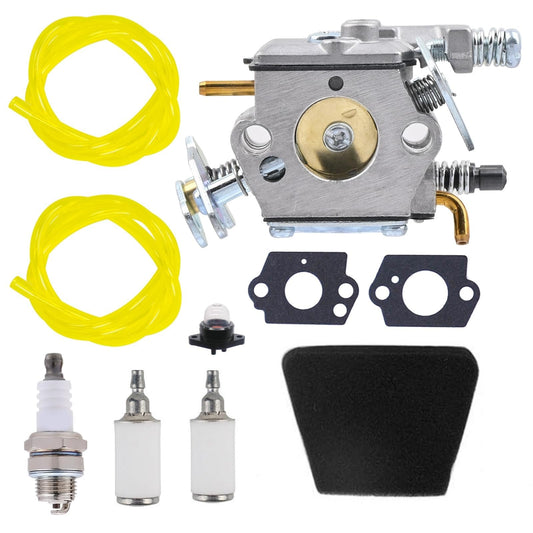 Narcilors 545081885 Carburetor with Air Filter Fuel Line Spark Plug Replacement for Poulan Chainsaw 1950 2050 2150 2375 Wild Thing 2375LE Replacement for Walbro WT 89 891 WT-324 Carb Set