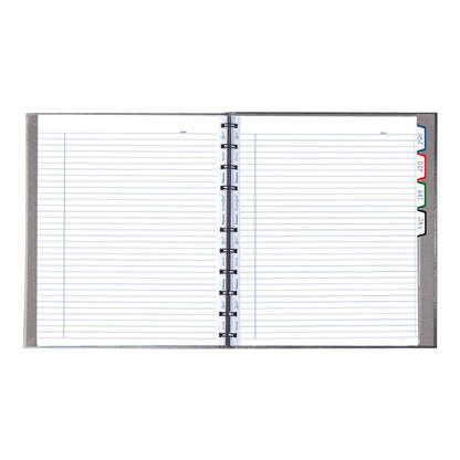 Blueline MiracleBind™ Notebook, Lizard-Like Hard Cover, 11" x 9-1/16", 150 Pages, Gray (AF11150.97)