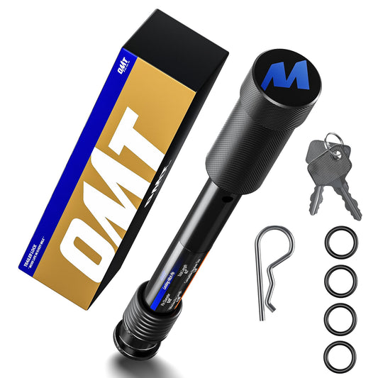 Orion Motor Tech Hitch Lock, Locking Hitch Pin for 2" & 2.5" Receiver with 5/8" Diameter, Anti-Theft Steel Hitch Pin Lock with Key for Class III & IV, Anti-Rattle Trailer Hitch Pin Lock with O-Rings