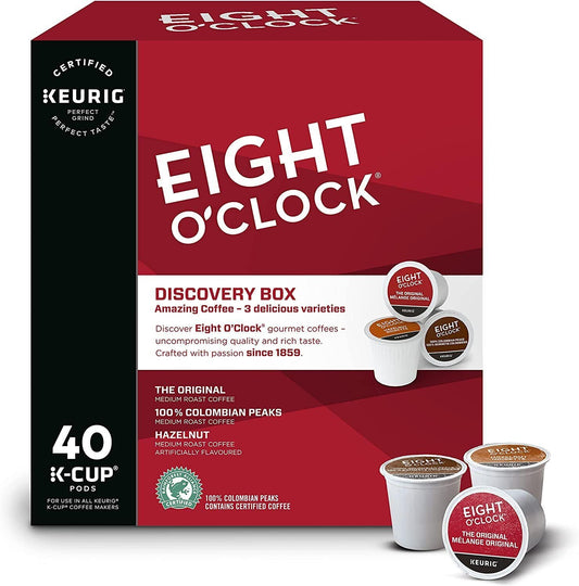 Eight O'Clock Discovery Box K-Cup Coffee Pods, 40 Count For Keurig Coffee Makers (Pack of 1)