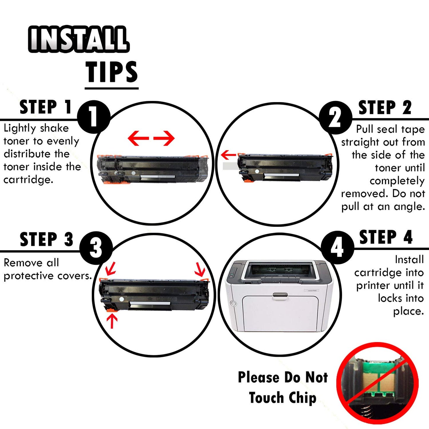 Inkfirst Compatible Toner Cartridge Replacement for HP CB436A 36A Laserjet P1505 P1505n M1522n MFP M1522nf MFP