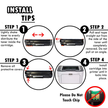 Inkfirst Compatible Toner Cartridge Replacement for HP CB436A 36A Laserjet P1505 P1505n M1522n MFP M1522nf MFP