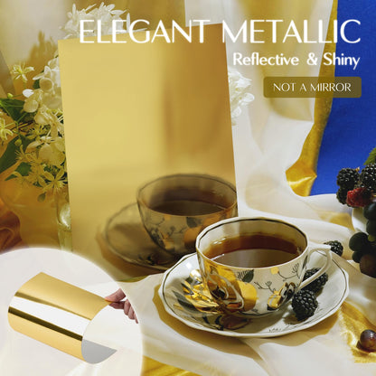 60 Sheets Metallic Gold Cardstock Paper, Goefun Foil Paper Glossy Cardstock 8.5 x 11 for Crafting Scrapbooks Greeting Cards and Invitations （250 GSM）