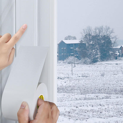 MILEQEE Cloth Duct Window Seal Strip Tape for Winter, 1.89in x 66FT, Weather Stripping Sealing Insulation Tape for Windows and Door, Easy Tear Sealer Draft Blocker White