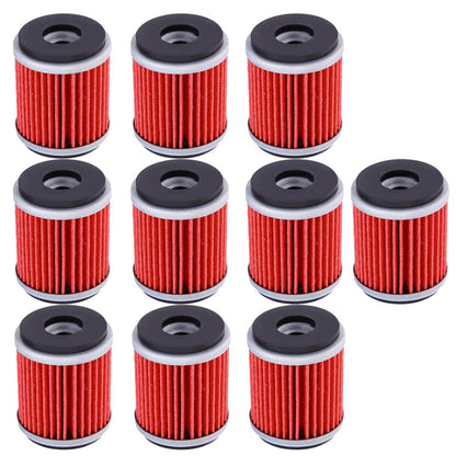 Vkinman 10Pcs 1S4-E3440-00 HF140 Oil Filters, Replacement for Yamaha YFZ450R 2009-2024 YZ450F WR250F WR450F 2009-2025, Replaces 38B-E3440-00 5D3-13440-00