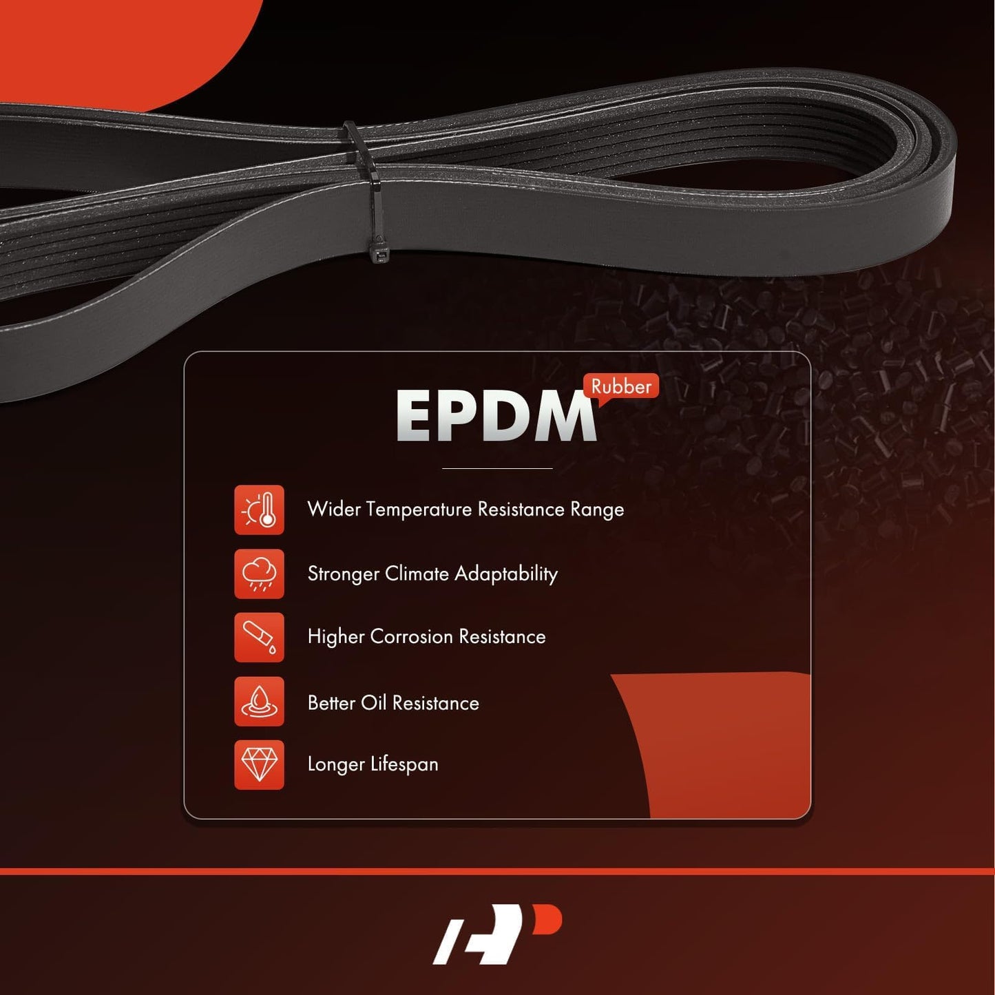 A-Premium Engine Serpentine Drive Belt Compatible with Honda Civic 2012-2015 & Acura ILX 2013-2015, 1.8L 2.0L - Replace 31110R1AA21