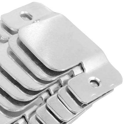 KOHAND 30 Pack Metal Sectional Couch Connectors, Universal Sectional Sofa Connector Couch Bracket, Premium Metal Interlocking Brackets with Mounting Screws for Love Seat, Couch, Silver 3.8x1.8 inch