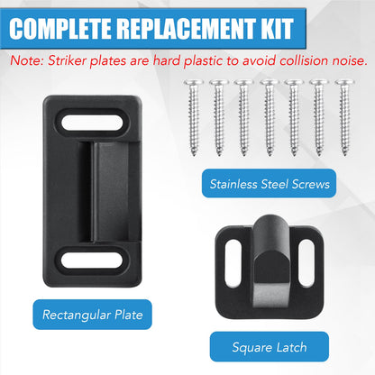 All Metal RV Screen Door Latch (Right Hand), Screen Door Handle Latch Replacement Kit for RV Camper, Motorhome, Travel Trailer