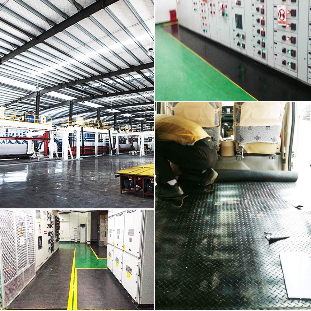 DGSL Neoprene Rubber Sheet, Solid Rubber Sheets, Rolls & Strips for DIY Gaskets, Crafts, Pads, Flooring, Protection, Supports, Leveling, Anti-Vibration, Anti-Slip (4" Wide x 1/8" Thick x 10' Long)