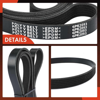 A-Premium Engine Serpentine Drive Belt Compatible with Honda Civic 2012-2015 & Acura ILX 2013-2015, 1.8L 2.0L - Replace 31110R1AA21