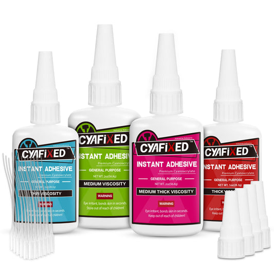 Super Glue Liquid, Instant Clear Cyanoacrylate Adhesive, All Purpose CA Glue for Shoe Sole Repair Leather Ceramic Plastic Glass Metal Woodworking Aquarium Porcelain Rubber Pottery Boot Model Craft