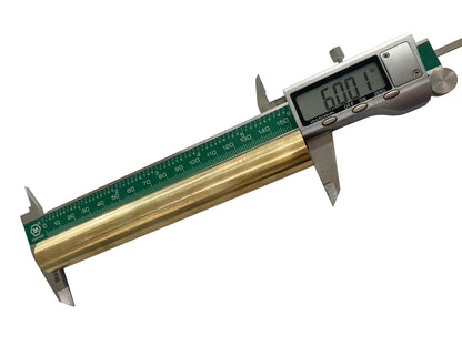 USAMILY 1 inch (25mm) Brass Solid Round Rod Lathe Bar Stock, 6 inch(152.4mm) in Length