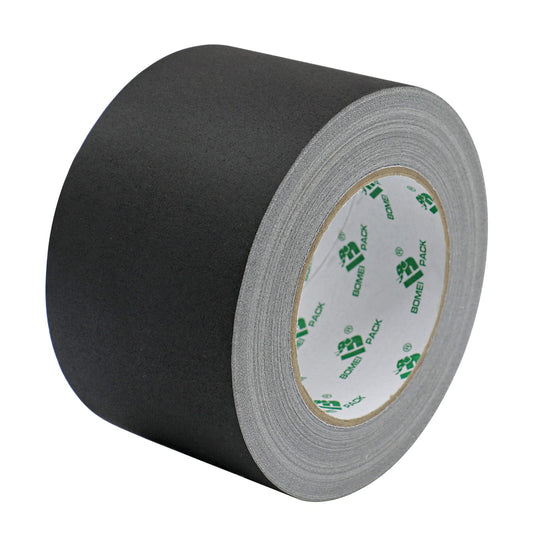 BOMEI PACK Gaffer Tape, Black, 3 Inch x 36 Yards, Matte Finished, 1 Roll
