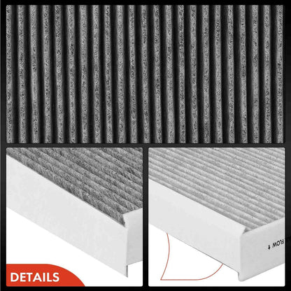 A-Premium 2-PC Cabin Air Filter with Activated Carbon Compatible with Ford & Lincoln - F-150 (15-22), F-250 F-350 F-450 Super Duty (17-22), F-550 Super Duty, Expedition (18-22), Navigator (18-23)