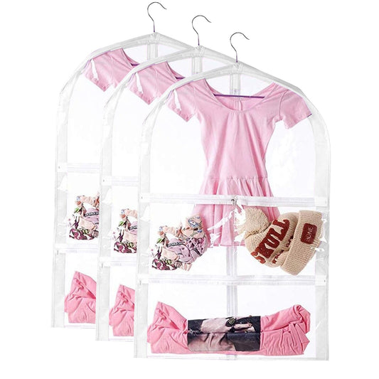 Garment Bags,Garment Bags For Travel,Garment Bags For Hanging Clothes,Dance Garment Bag For Costumes,Clear Garment Bag with Pockets For Dance Costumes(style2)
