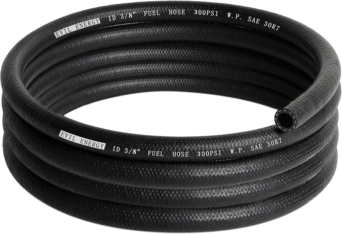 Evil ENERGY 3/8 Fuel Hose Line NBR Rubber 30R7 10FT 300PSI