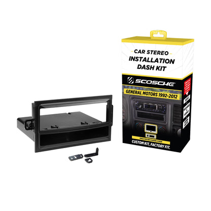 Scosche GM1583B 1992-Up General Motors Oversize Radio Multi Kit with 2 Cd Pocket, Black