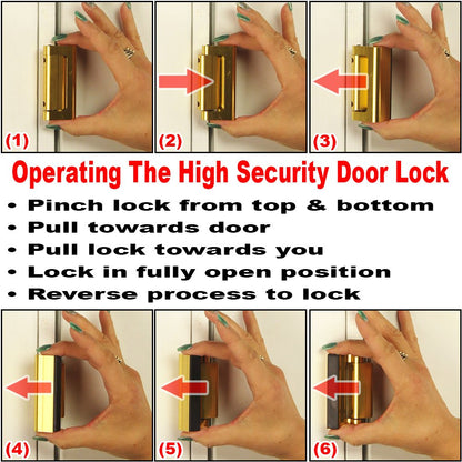 Prime-Line Products U 11126 Door Blocker Entry Door Stop, Bronze Anodize Finish