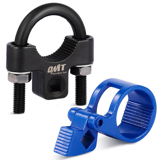 Orion Motor Tech Inner Tie Rod Removal Tool Set, 3/8'' Drive Inner Tie Rod Remover & 1/2'' Drive Tie Rod Repair Tool, Universal Low Profile Tie Rod End Remover for Inner Tie Rod Installation & Removal