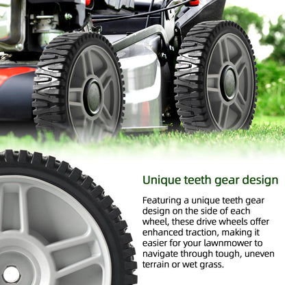 AR-PRO (2-Pack) 8-Inch Drive Wheels for Lawn Mower Compatible with Husqvarna AYP Craftsman Poulan HOP 581009202 193912X460