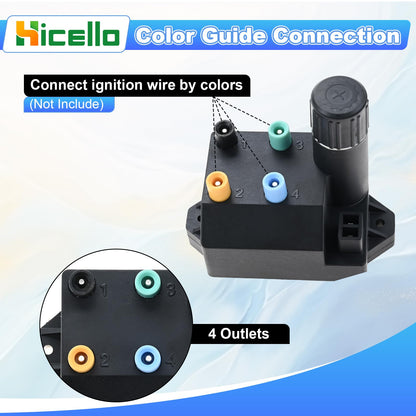 66220 Igniter Button Switch & 66354 Grill Igniter Replacement for Weber Igniter Genesis II 300 Series GS4 II E-310 II S-310 II E-315 II S-315 LX S-340 II E-410 II S-410 1853-02