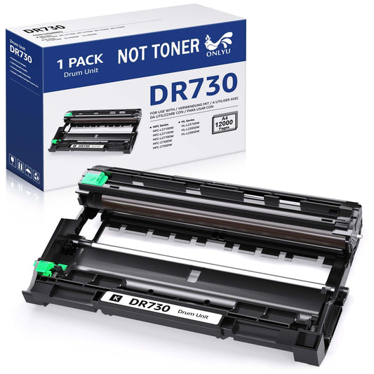 ONLYU Compatible DR730 Drum Unit (NOT Toner) Replacement for Brother DR730 DR760 DR 760 DR-760 for Brother DCP-L2550DW HL-L2390dw MFC-L2710DW HL-L2350DW HL-L2395DW MFC-L2730DW MFC-L2750DW HL-L2370DW