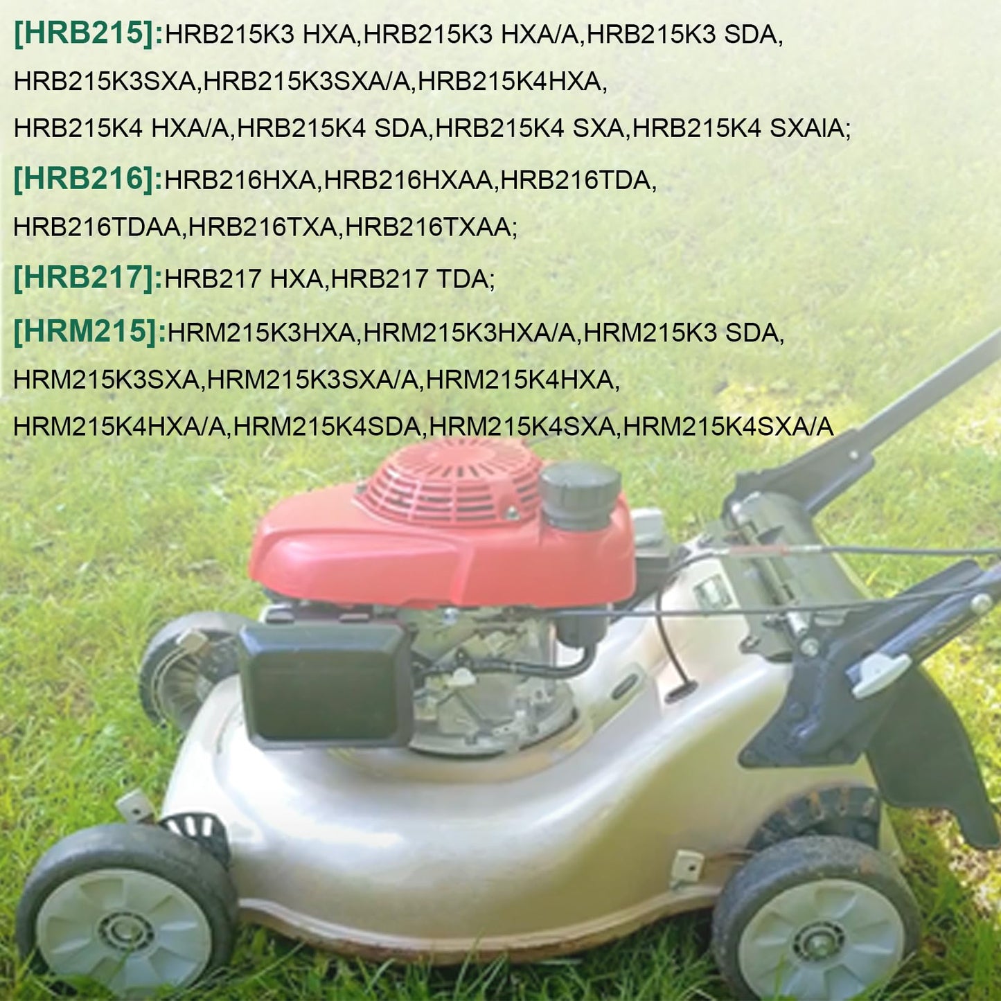 HRR216 Lawn Mower Wheels 2 Front Wheels 44710-VL0-L02ZB Compatible with Honda HRR216 HRT216 HRS216 Lawn Mower