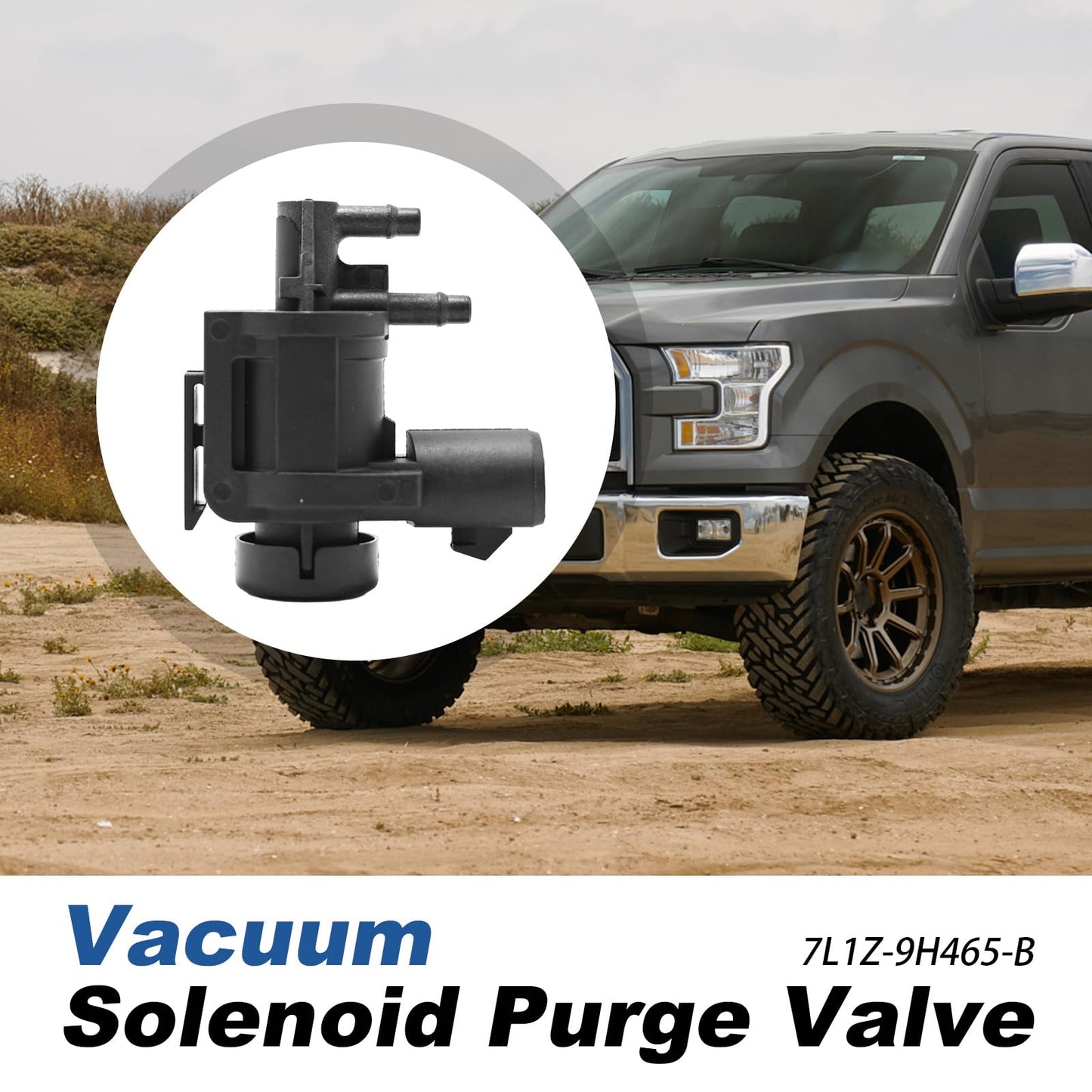 Anxingo 7L1Z-9H465-B 4x4 Vacuum Solenoid Purge Valve Locking Hub Vacuum Solenoid Replacement for Ford Expedition F-150 F-250 F-350 F-450 F-550 Super Duty Lincoln Navigator