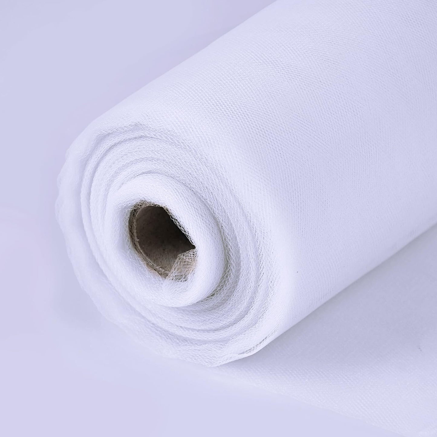 SAYUAN 54" by 20 Yards (60 ft) Tulle Fabric Rolls for Wedding Party Baby Shower Decoration Tutu Tulle Bolt DIY Wraping Crafts - White