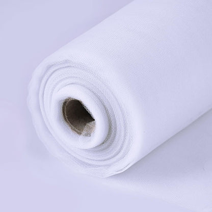 SAYUAN 54" by 20 Yards (60 ft) Tulle Fabric Rolls for Wedding Party Baby Shower Decoration Tutu Tulle Bolt DIY Wraping Crafts - White