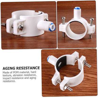 Housoutil Drain Saddle Clamp Quick Connect Valve for Water Filters Material Fits Od Compatible with Systems Easy Connections Durable Wastewater Discharge