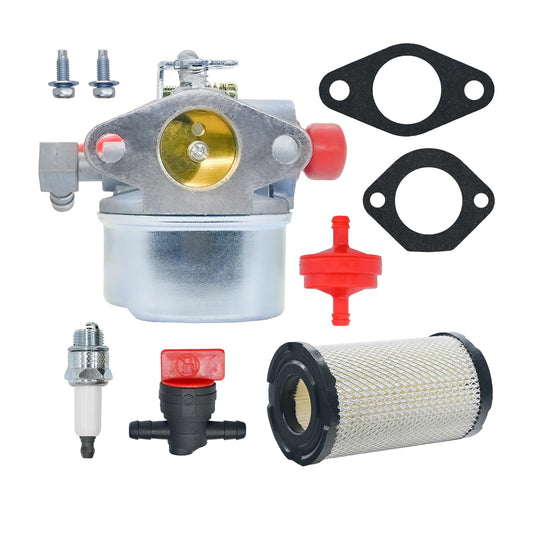 Eamonhigh LV148EA Carburetor & 35066 Air Filter Replacement for Tecumseh 640339 LEV90 LV148XA LV156EA LV156XA Engines, Carb Kit with Gasket Spark Plug