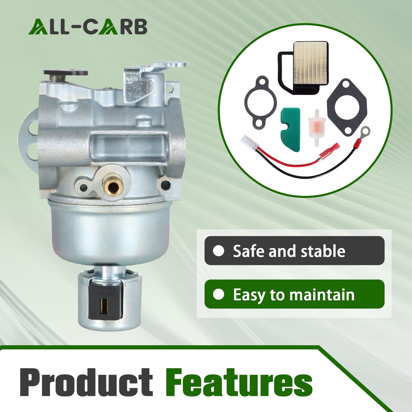 ALL-CARB 20-853-33-S Carburetor Replacement for Kohler Courage SV530 SV540 SV590 SV600 Carb 15HP 17HP 18HP 19HP Engine