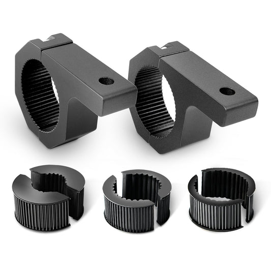 Nilight LED Light Bar Mounting Bracket Kit LED Off-Road Light Horizontal Bar Tube Clamp Roof Roll Cage Holder,2 Years Warranty