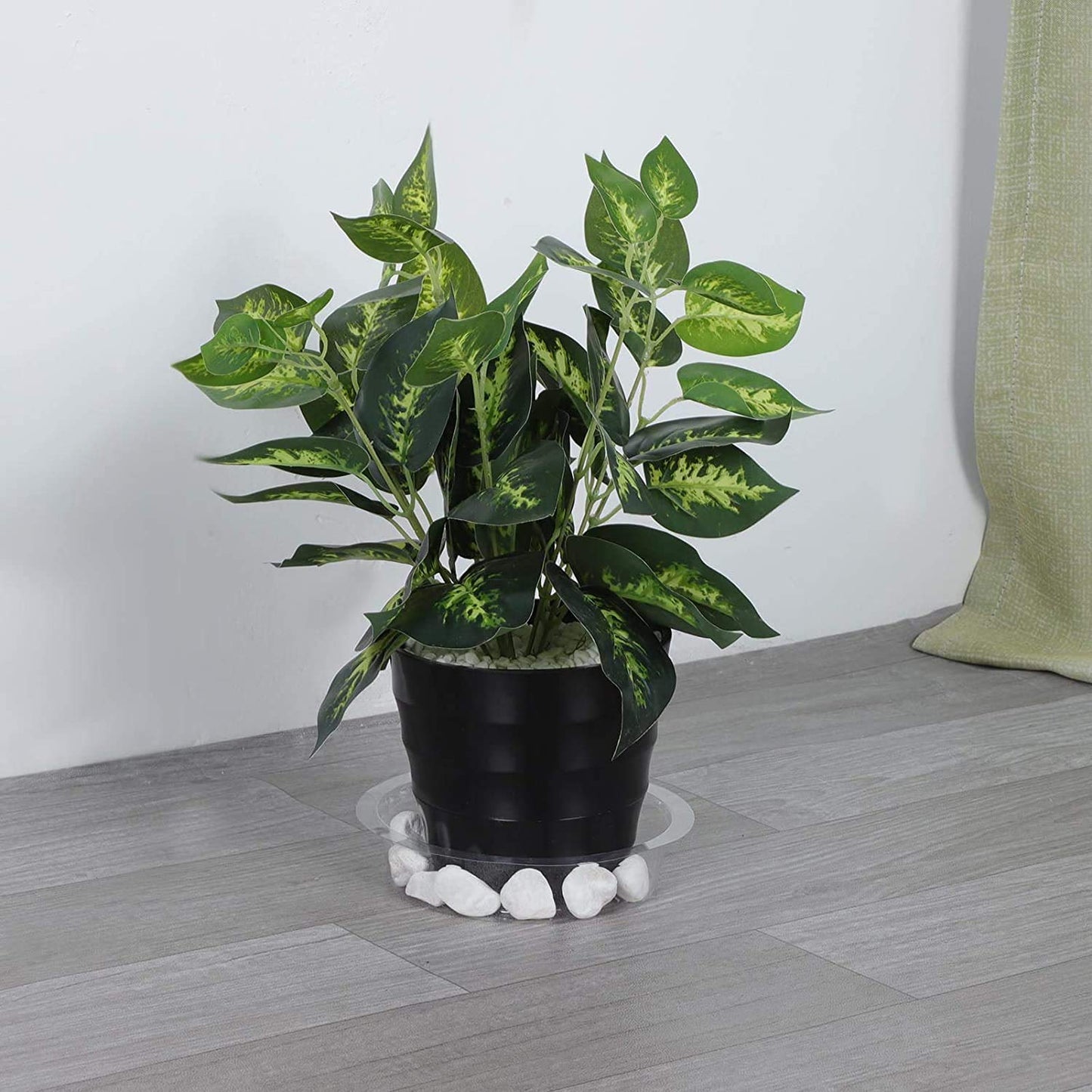 24 Pack Plant Saucer, Clear Plastic Plant Pot Saucer, Made of Thicker, Stronger Plastic, with Unique Design, Durable Flower Plant Tray for Indoor and Outdoor Plants(4 Size, 6/8/10/12 Inch)
