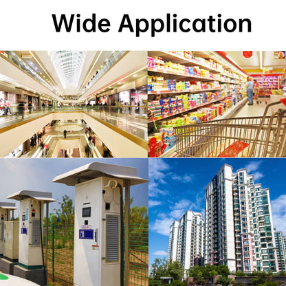 Electricity Usage Monitor Kilowatt Hour Meter Single Phase 4P DIN Rail Mounted 10 to 40A LED Display Real Time Power Consumption Wattmeter