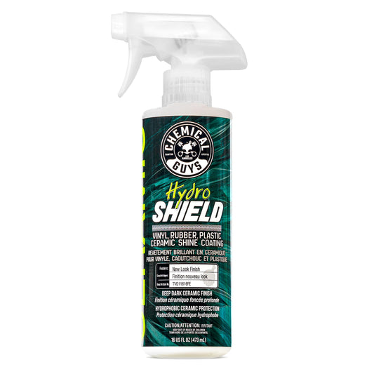 Chemical Guys HydroShield Vinyl, Rubber, Plastic Ceramic Shine Coating (Great for Interior & Exterior) Safe for Cars, Trucks, Motorcycles, RVs & More, 473 ml
