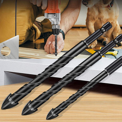 Mgtgbao Concrete Drill Bit Set, 10pcs Masonry Drill Bits Set Carbide Tip for Glass, Brick, Tile, Concrete, Plastic and Wood with Size 3/16” (5mm) to 1/2” (12mm).