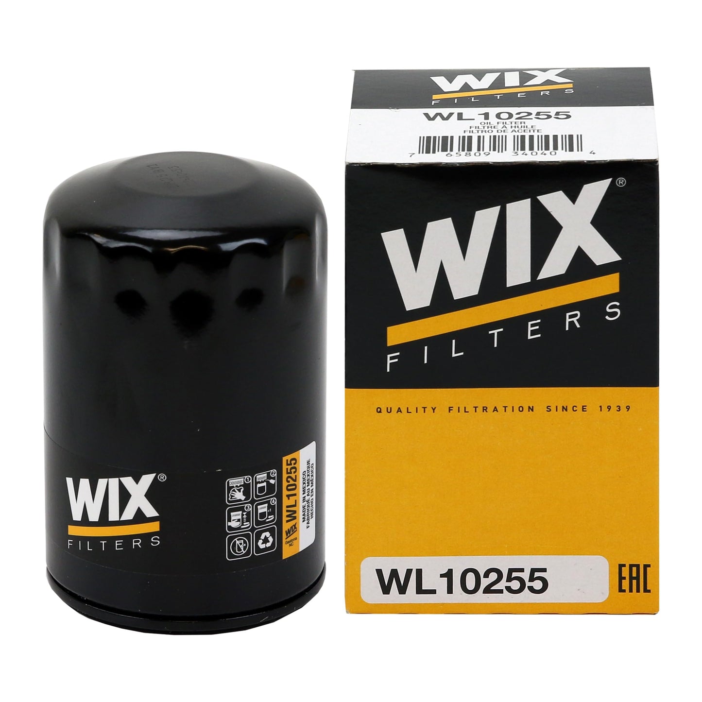 WIX FILTR LD WL10255 Full-Flow Spin-On Lube Oil Filter, black