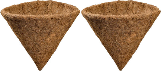 TINGMEI Pre-Formed Replacement Cone Shaped Coco Liner,Set of 2 (12 Inch)
