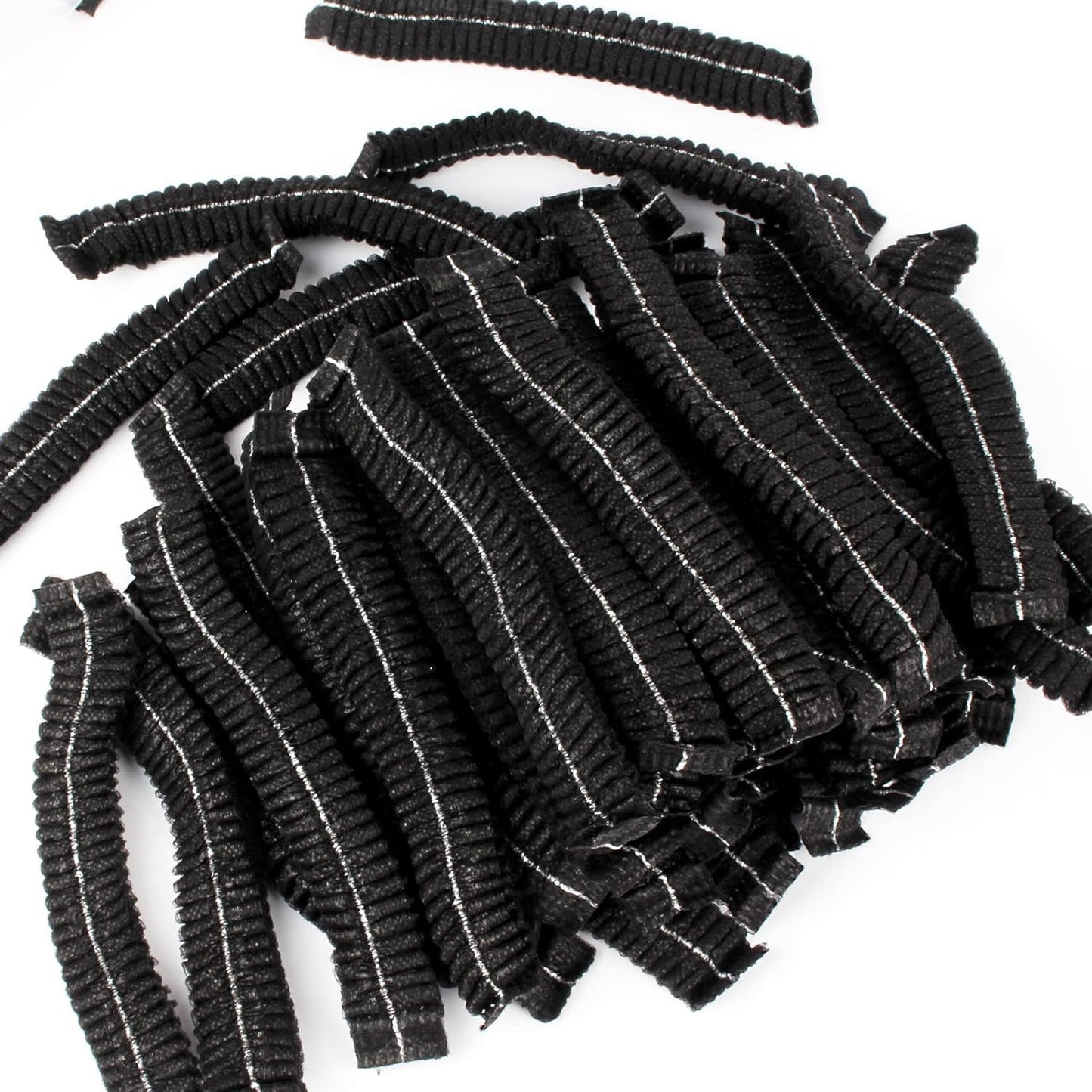 EZ Disposable Bouffant Cap 21 inch Hair Net Cap,100pcs Head cover, Polypropylene Elastic Free Size,Cosmetics, Beauty, Kitchen, Cooking,Food Handling,food process, clinics Home Industries(Black)