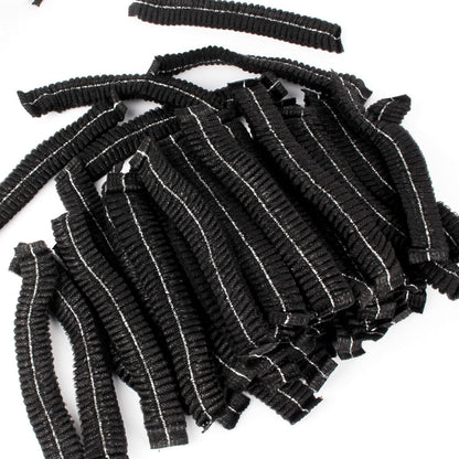 EZ Disposable Bouffant Cap 21 inch Hair Net Cap,100pcs Head cover, Polypropylene Elastic Free Size,Cosmetics, Beauty, Kitchen, Cooking,Food Handling,food process, clinics Home Industries(Black)