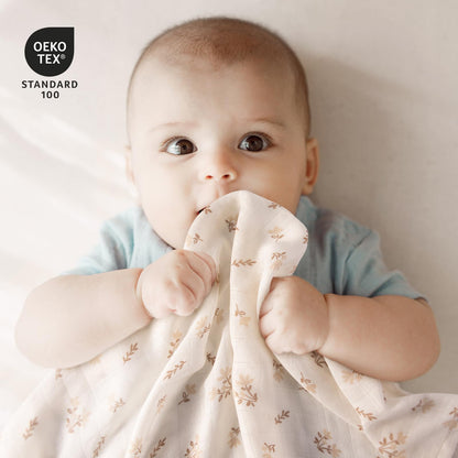 GLLQUEN BABY Receiving Blanket Boy Cotton Muslin Swaddle Blankets Girl Newborn Squares Breathable & Soft Thin Baby Blankets Cloths Double Absorbent Infant Swaddling Wrap - 6 Pack (Sunflower)